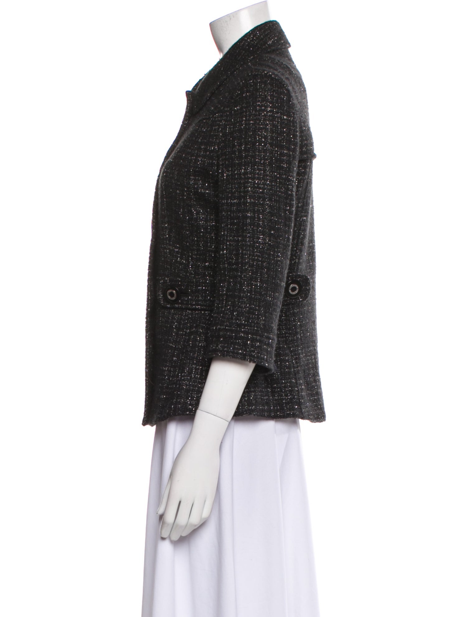 Tory Burch Nylon Tweed Pattern Jacket