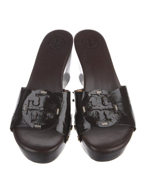 Tory Burch Patent Leather Studded Accents Slides