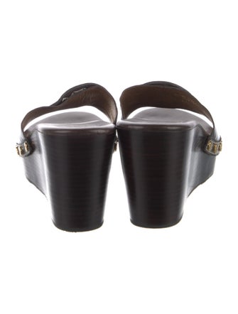 Tory Burch Patent Leather Studded Accents Slides