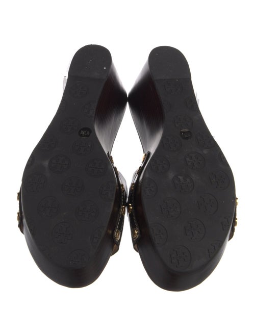 Tory Burch Patent Leather Studded Accents Slides