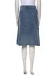 Tory Burch Embroidered Accent Knee-Length Skirt