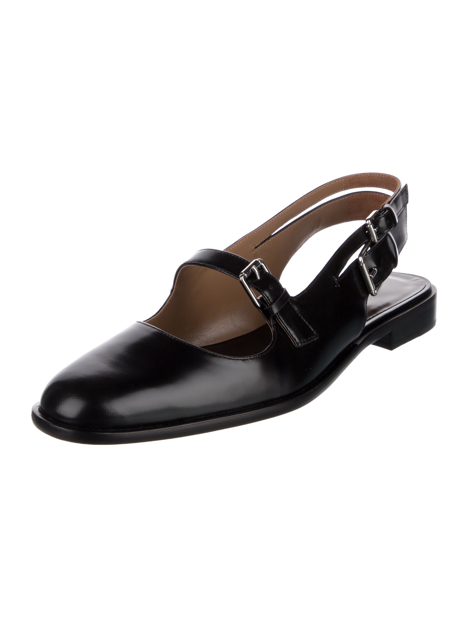 Tory Burch Leather Slingback Flats