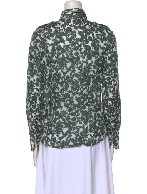 Tory Burch Printed Mock Neck Blouse