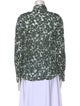 Tory Burch Printed Mock Neck Blouse
