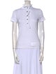 Tory Burch Mock Neck Short Sleeve Polo