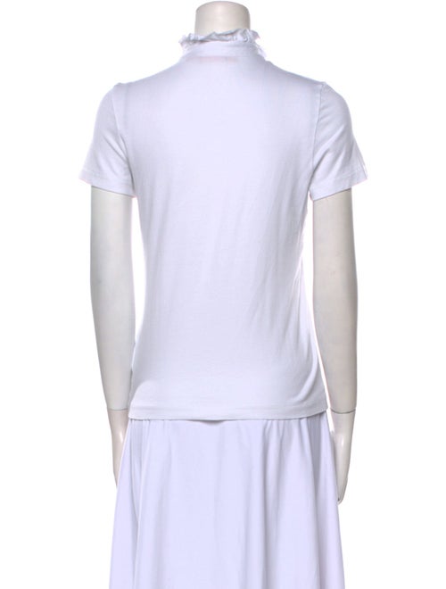 Tory Burch Mock Neck Short Sleeve Polo