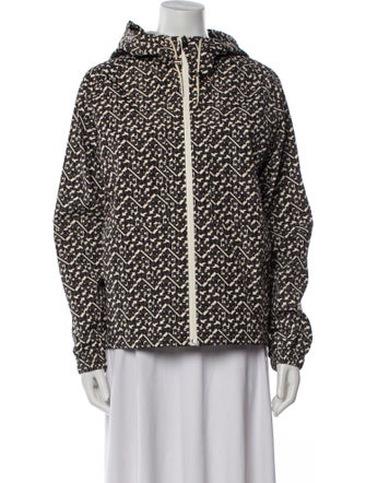 Tory Burch Black Prismatic T Monogram /008 Printed Jacket