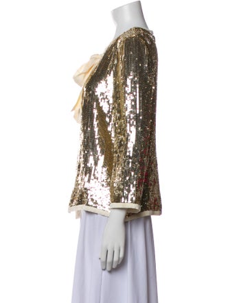 Tory Burch Silk Printed Evening Jacket