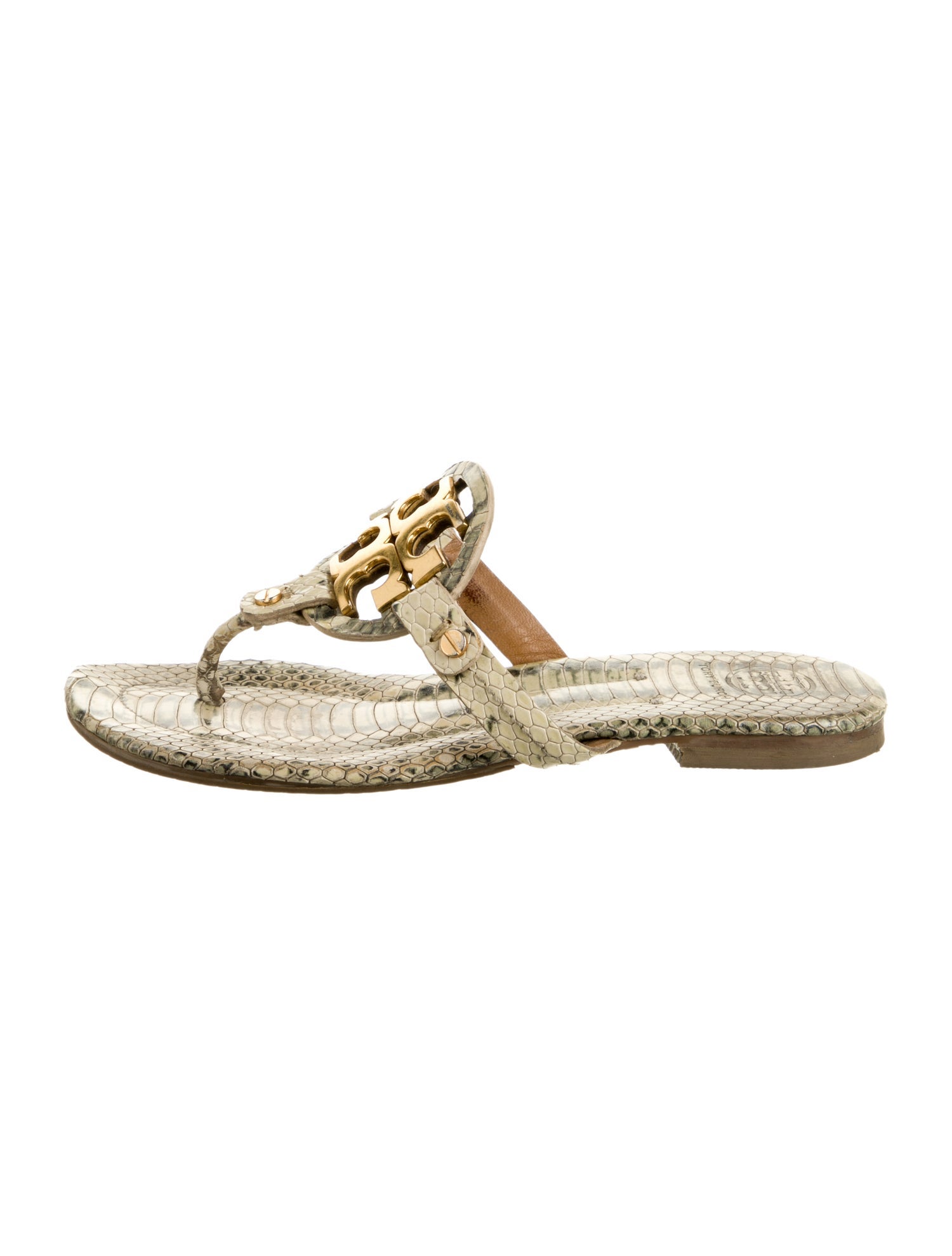 Tory Burch Leather Animal Print Espadrilles