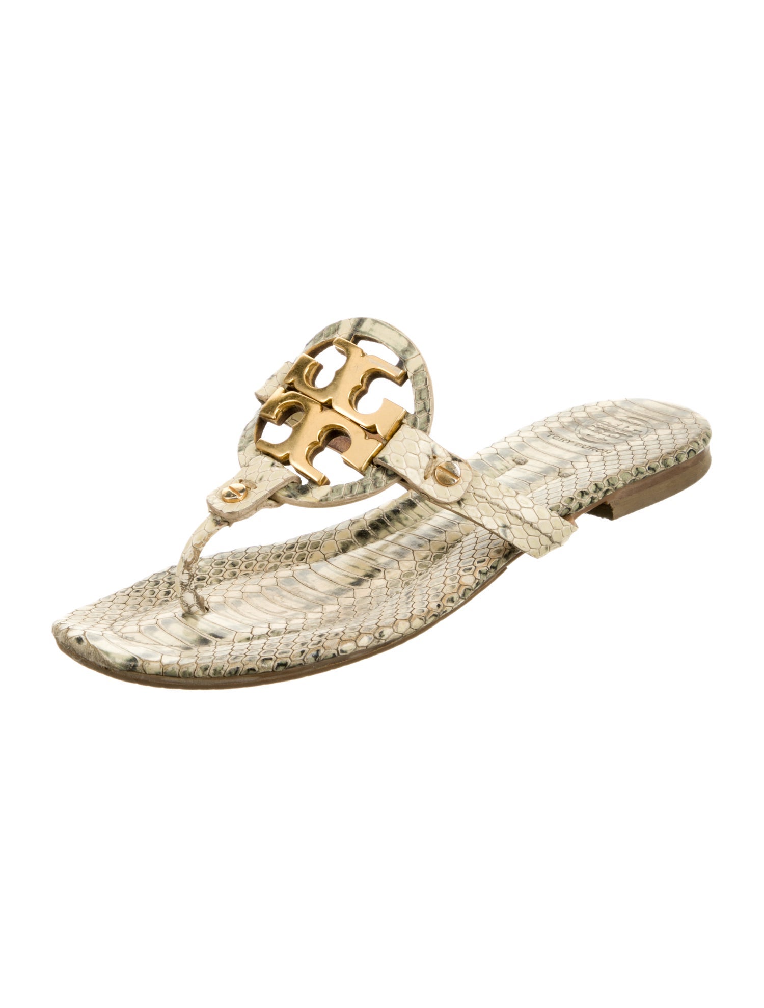 Tory Burch Leather Animal Print Espadrilles