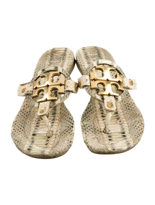 Tory Burch Leather Animal Print Espadrilles
