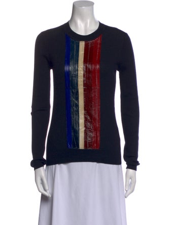 Tory Burch Merino Wool Printed Sweatshirt