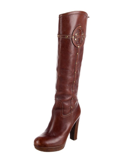 Tory Burch Leather Rain Boots