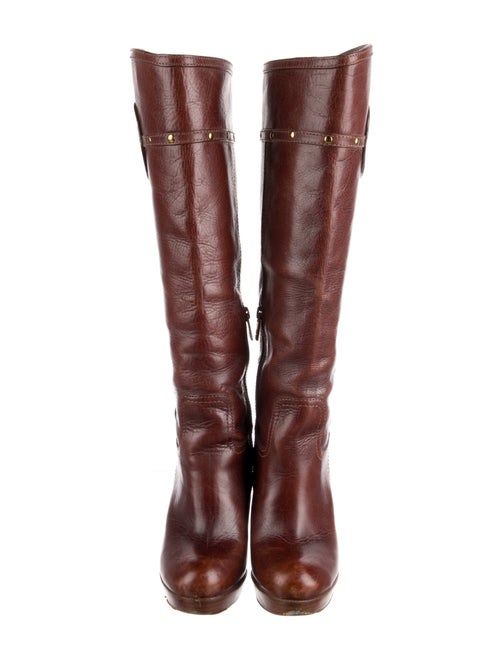 Tory Burch Leather Rain Boots