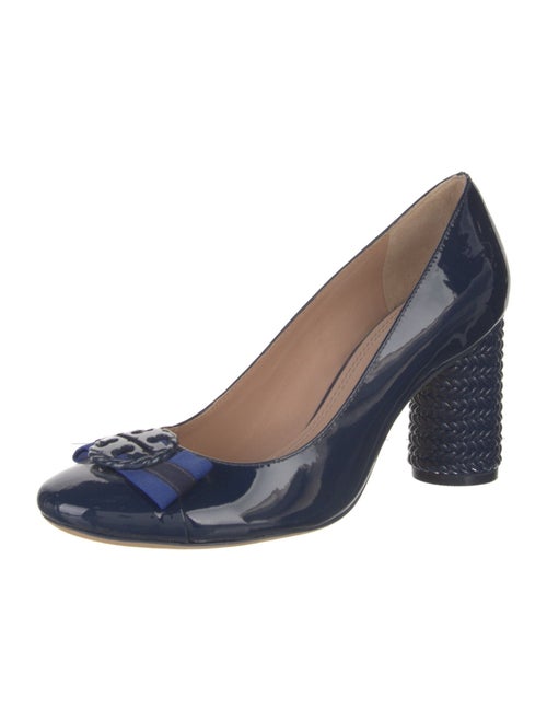Tory Burch Patent Leather Grosgrain Trim Pumps