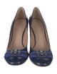Tory Burch Patent Leather Grosgrain Trim Pumps
