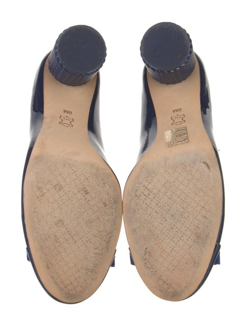 Tory Burch Patent Leather Grosgrain Trim Pumps