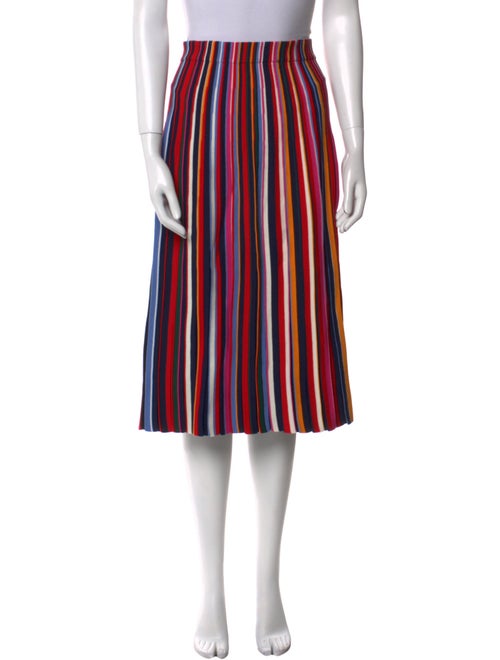 Tory Burch Striped Midi Length Skirt