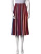 Tory Burch Striped Midi Length Skirt
