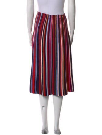Tory Burch Striped Midi Length Skirt