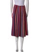 Tory Burch Striped Midi Length Skirt