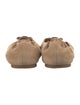 Tory Burch Suede Leather Trim Embellishment Ballet Flats