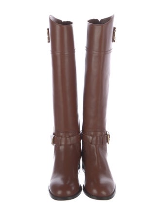 Tory Burch Leather Riding Boots