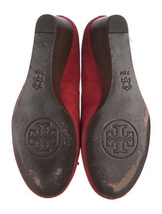 Tory Burch Suede Bow Accents Pumps