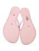 Tory Burch Patent Leather Cutout Accent Flip Flops