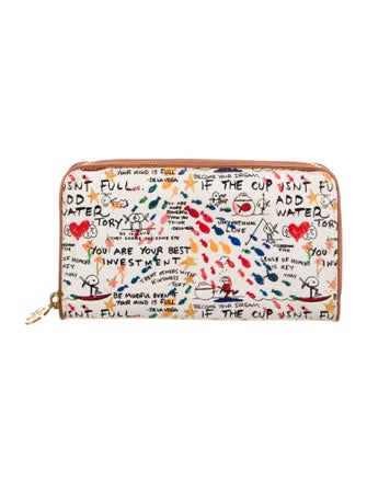 Tory Burch Leather Printed Coin Pouch