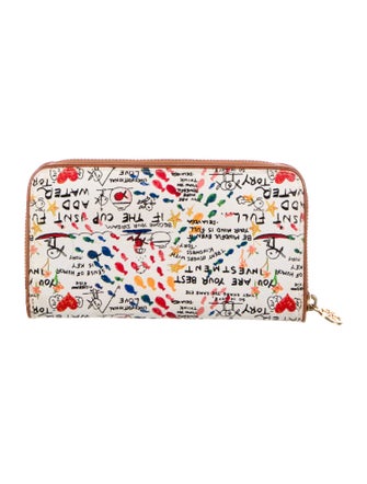 Tory Burch Leather Printed Coin Pouch