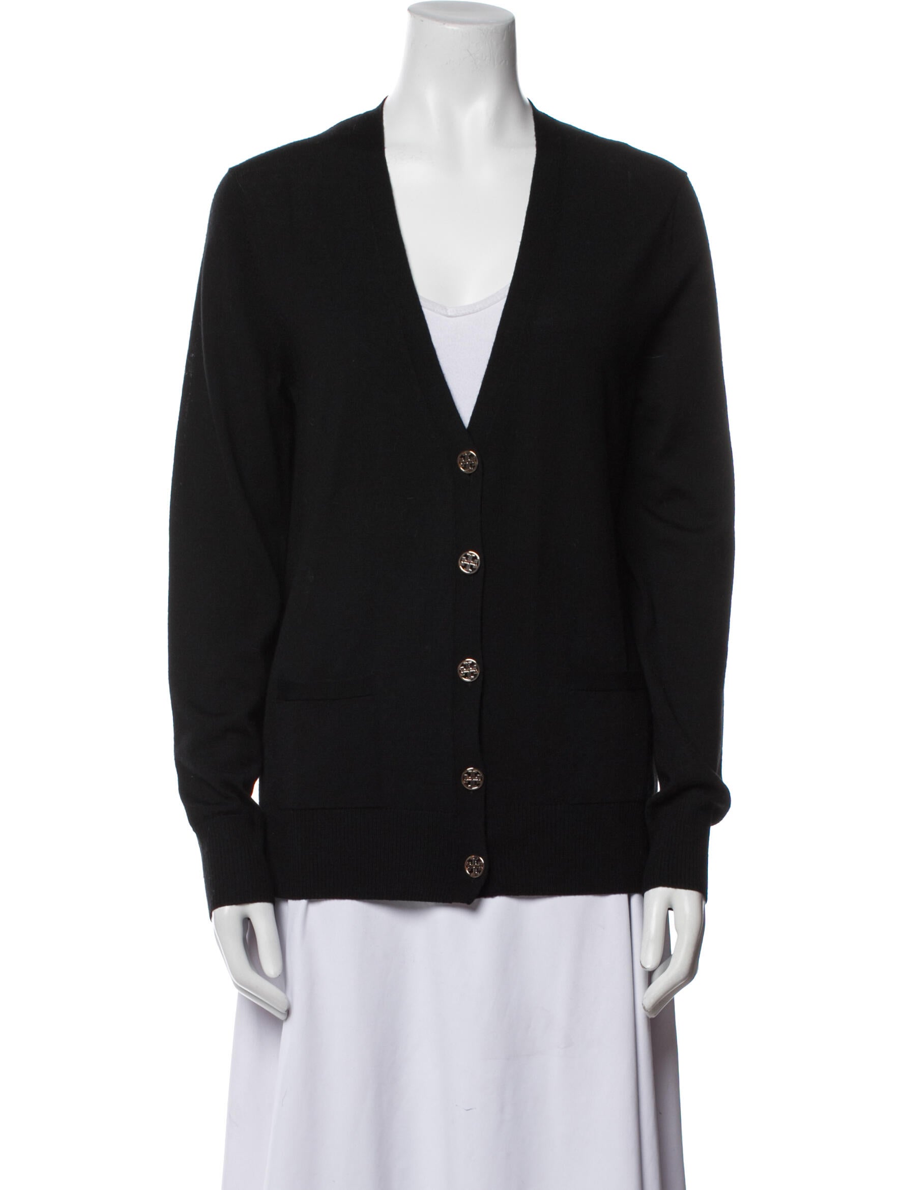 Tory Burch Merino Wool V-Neck Sweater