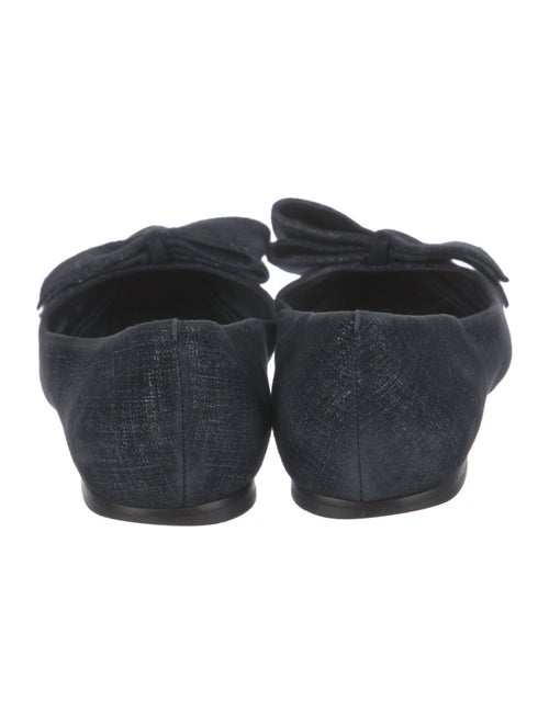 Tory Burch Denim Bow Accents Flats