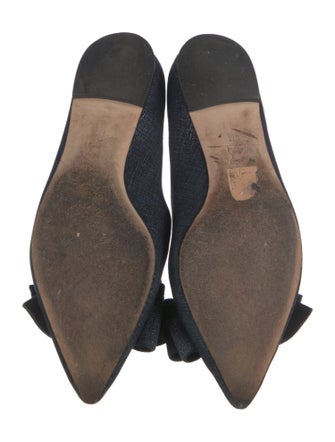 Tory Burch Denim Bow Accents Flats