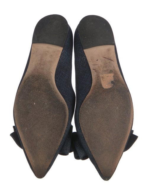 Tory Burch Denim Bow Accents Flats