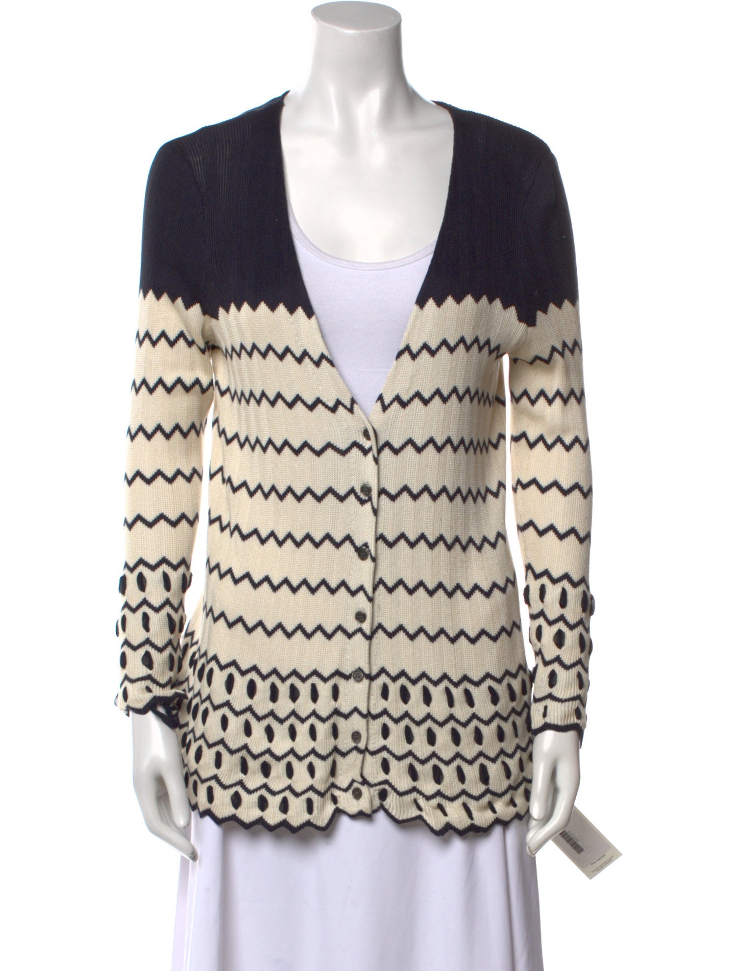 Tory Burch Silk Striped Sweater