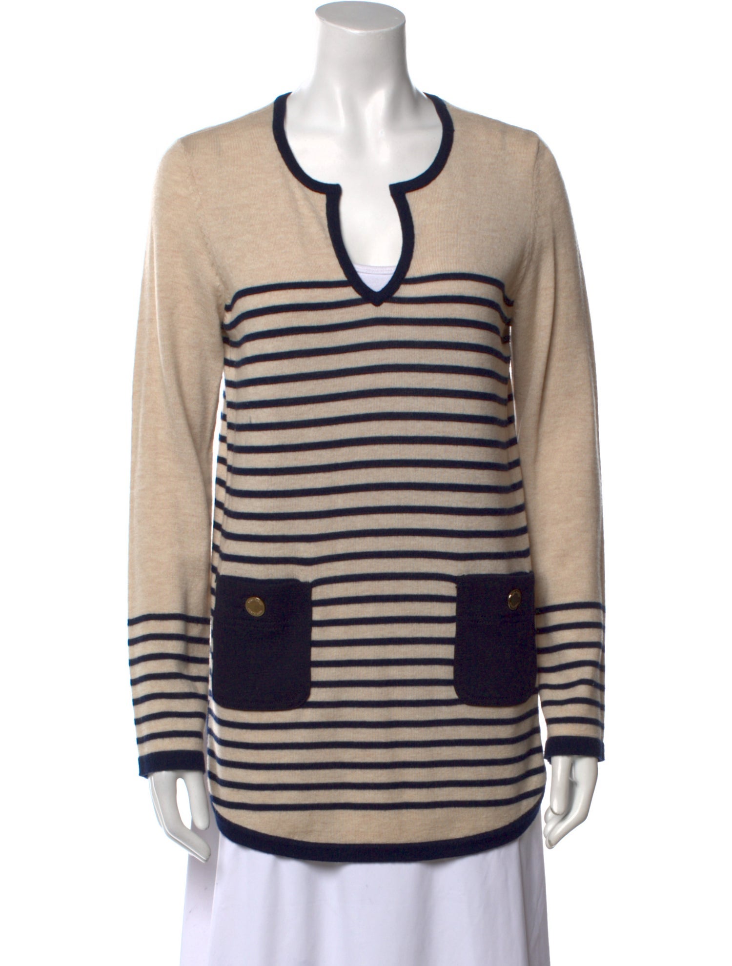 Tory Burch Wool Striped Sweater