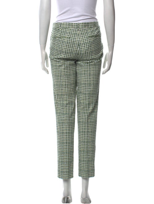 Tory Burch Plaid Print Straight Leg Pants