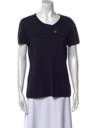 Tory Burch Merino Wool Scoop Neck Sweater