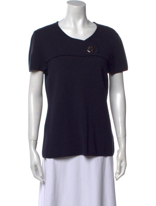 Tory Burch Merino Wool Scoop Neck Sweater