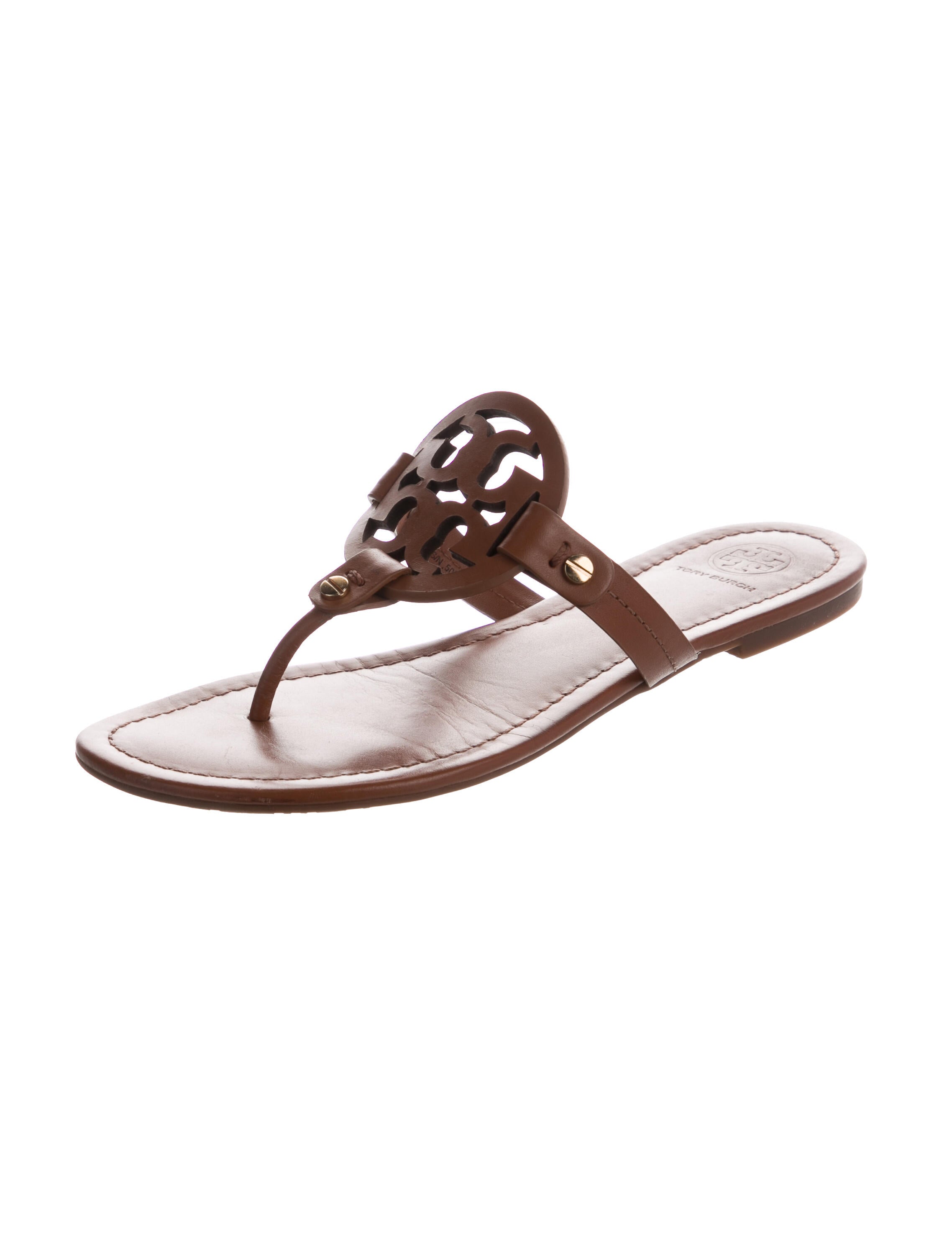 Tory Burch Leather Slides