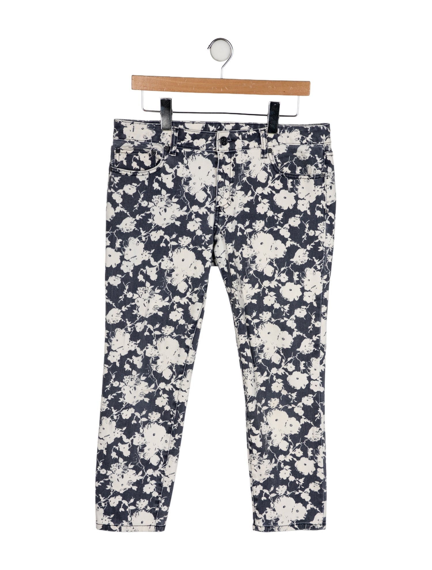 Tory Burch Mid-Rise Skinny Leg Jeans