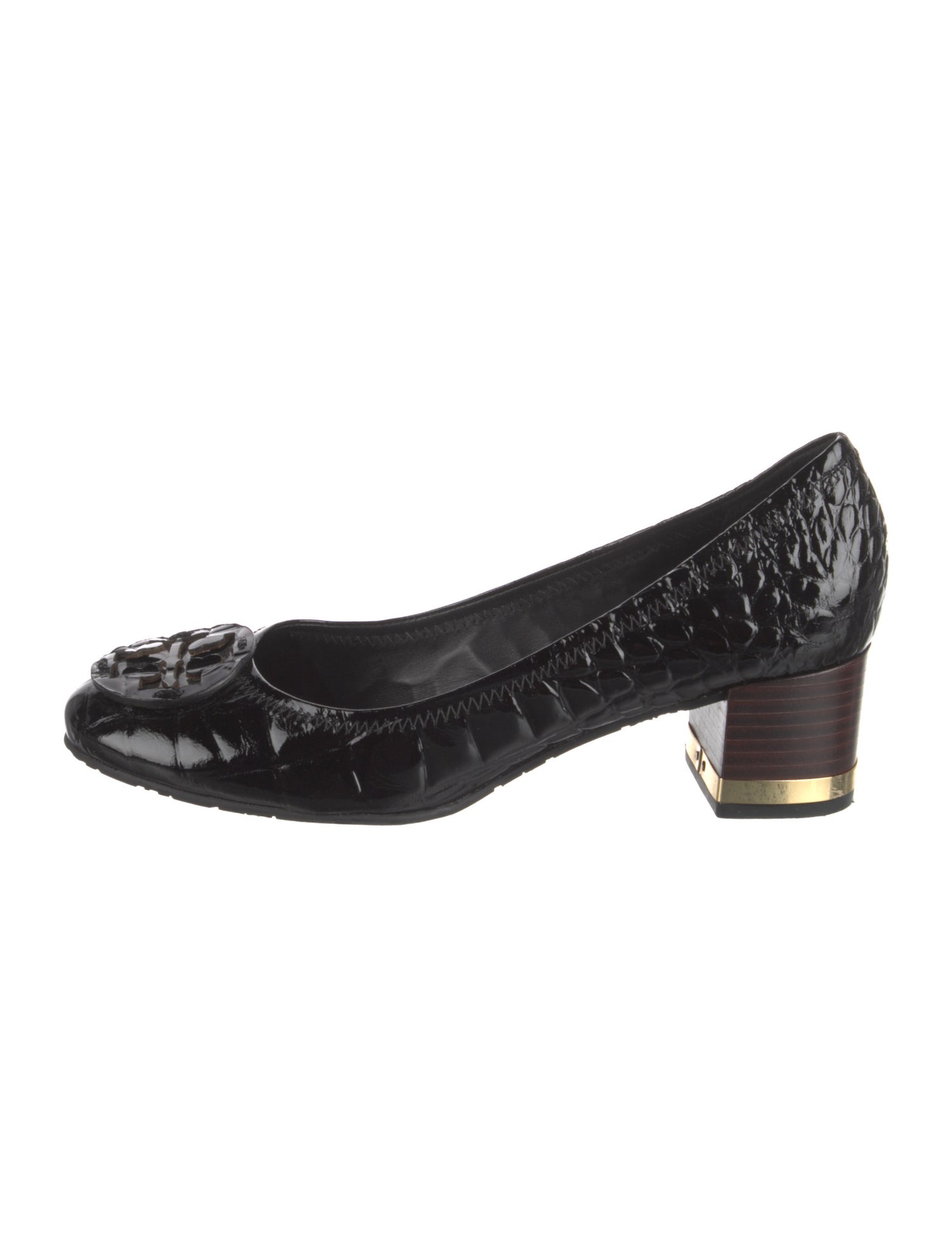 Tory Burch Embossed Leather Pumps