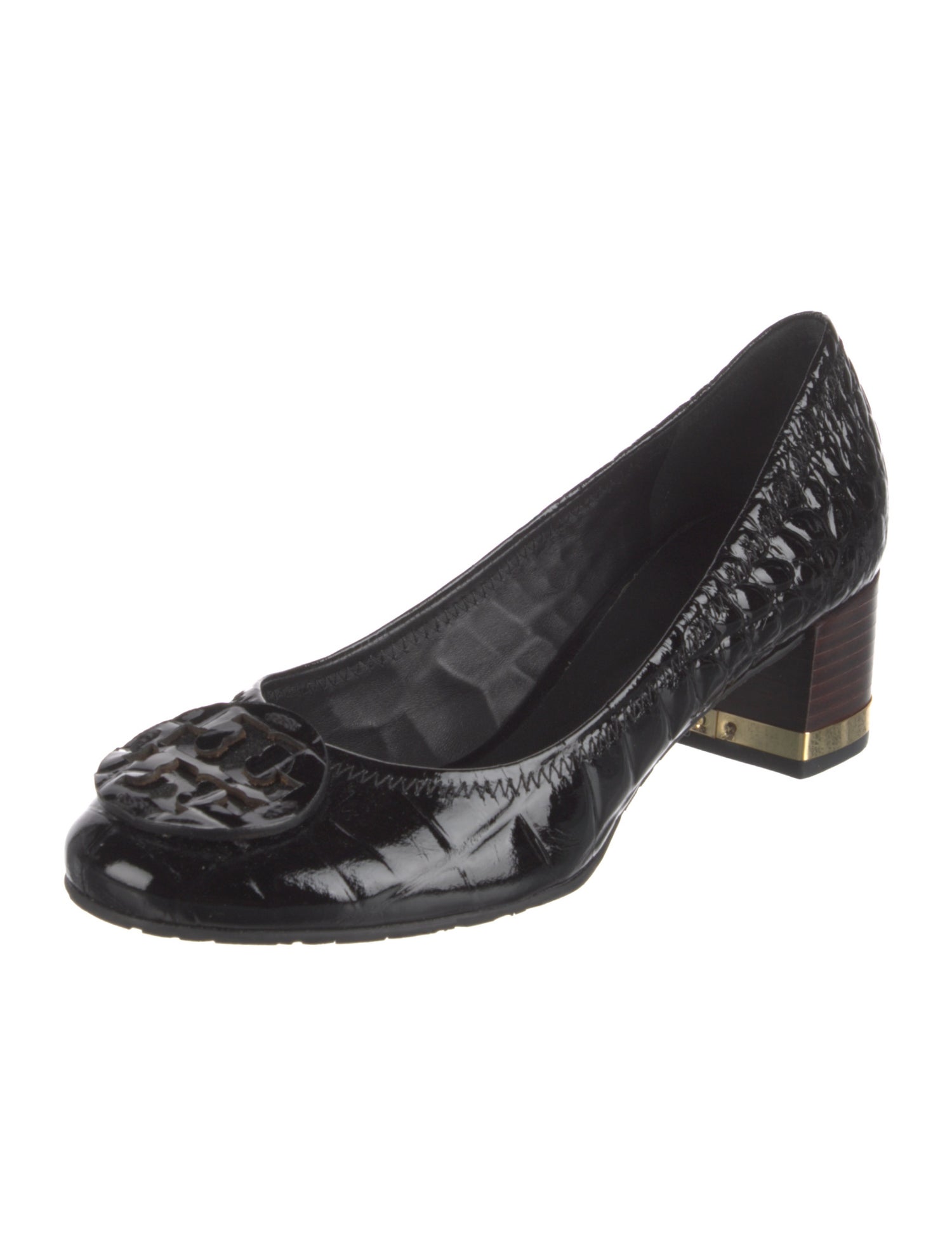 Tory Burch Embossed Leather Pumps