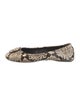 Tory Burch Leather Animal Print Flats