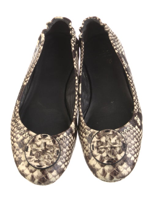Tory Burch Leather Animal Print Flats