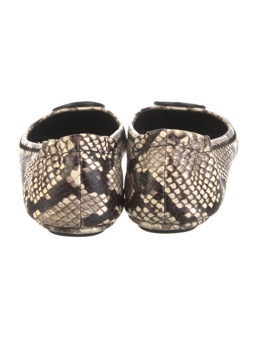 Tory Burch Leather Animal Print Flats