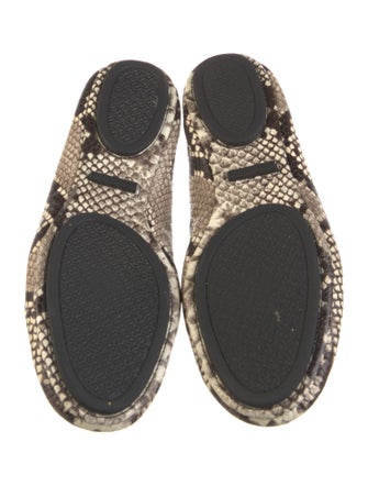 Tory Burch Leather Animal Print Flats