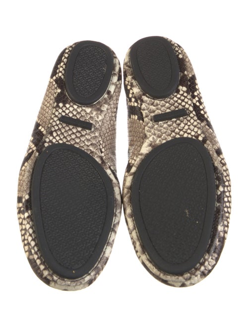 Tory Burch Leather Animal Print Flats
