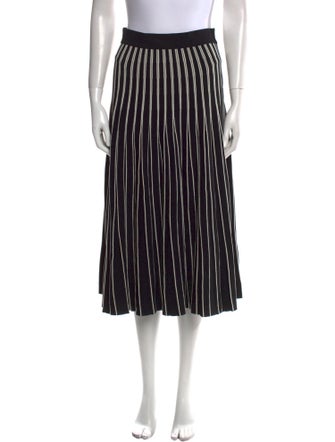 Tory Burch Striped Midi Length Skirt